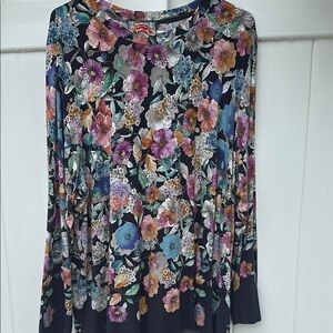 Johnny Was Graphic Long Sleeve Blouse